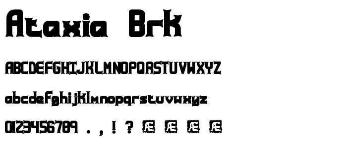 Ataxia BRK font